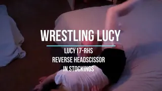 Lucy17-RHS - Reverse Headscissors in Stockings