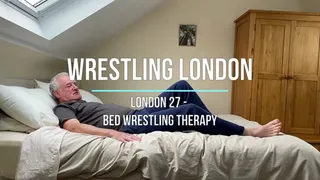 London 27 - Bed Wrestling Therapy with Scissorhold, Facesitting, Spanking