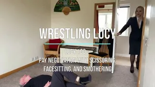 Lucy 100 - Pay Negotiation with Scissoring, Facesitting, and Smothering