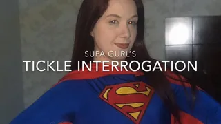 Supa girl's tickle interrogation