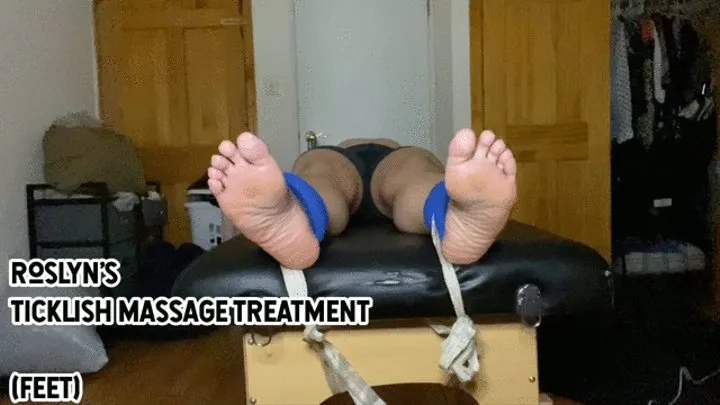 Roslyn's ticklish massage treatment - feet