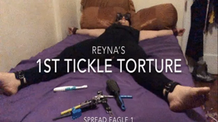 Reyna's 1st tickle (spread eagle)