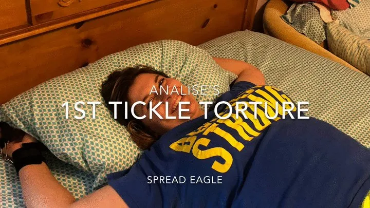 Analise's first tickle - SPREAD EAGLE 1