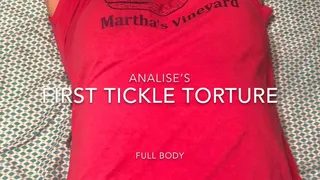 Analise's first tickle - FULL BODY