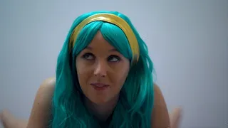 Blue Haired Girl Fucked From Behind