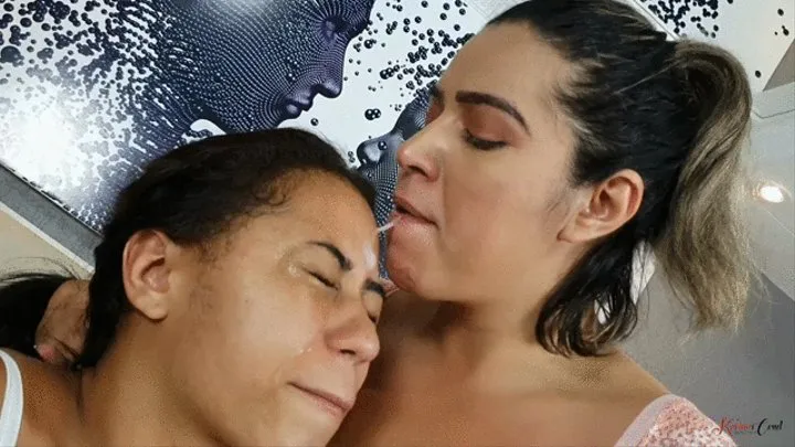 LICKING THE FACE OF A DIRTY BITCH AND LEAVING HER SOAKED IN SPIT - BY VICTORIA DIAS - NEW KC 2021 - CLIP 2