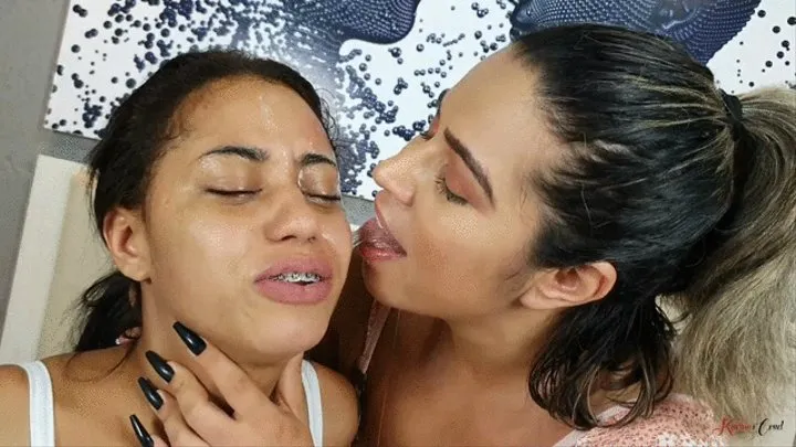 LICKING THE FACE OF A DIRTY BITCH AND LEAVING HER SOAKED IN SPIT -- BY VICTORIA DIAS - NEW KC 2021 - CLIP 3