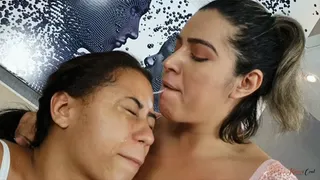 LICKING THE FACE OF A DIRTY BITCH AND LEAVING HER SOAKED IN SPIT -- BY VICTORIA DIAS - NEW KC 2021 - CLIP 2