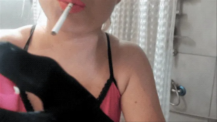 Compilation smoke two cigarette slim and normal