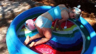 Diapered Dorothy: Pool-Time Punishment