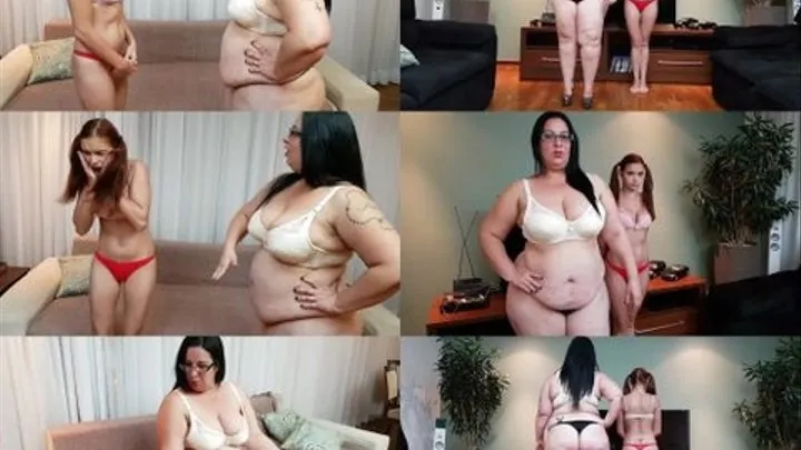 SOFA GIRL - Crushing the skinny girl - BBW RENATA COLOSSUES - NEW MF AUG 2018 -CLIP 1- serie cienmatic image - never published