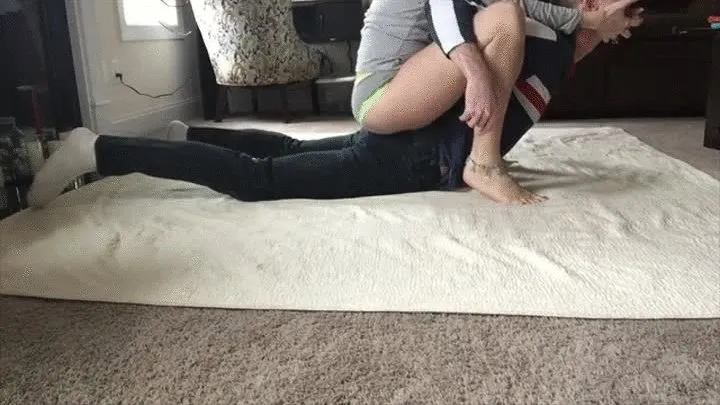 Practicing my Wrestling Holds and Facesitting