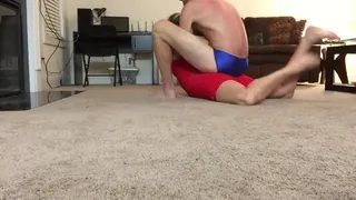 Wrestling domination on a girl