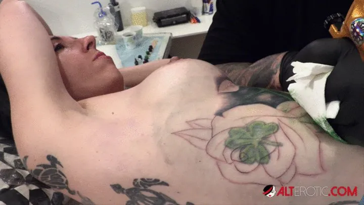 Marie Bossette Painful Under Boob Tattoo