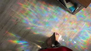 Walking On Rainbows - Goddess POV Foot Fetish - Lilith Taurean Walks On Rainbows