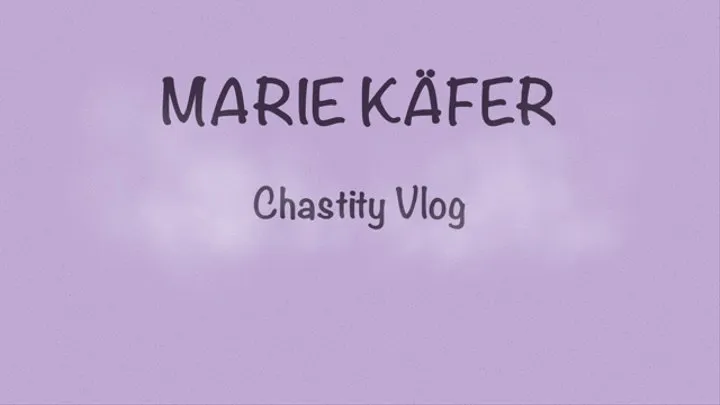 Handjob and Footjob in Bondage - Marie Käfer Chastity Vlog 027