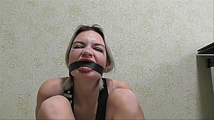 FACE AND MOUTH BONDAGE!