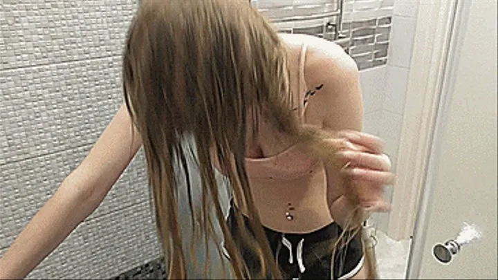 BLONDE HAIR COVERED IN FOAMY SPERM!