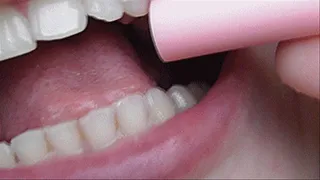 REQUEST white sharp teeth tear the eraser!