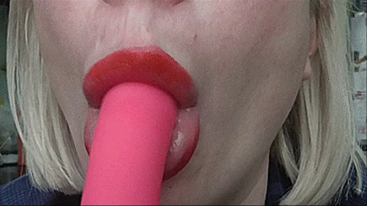 SUCKING MY PINK COCK!