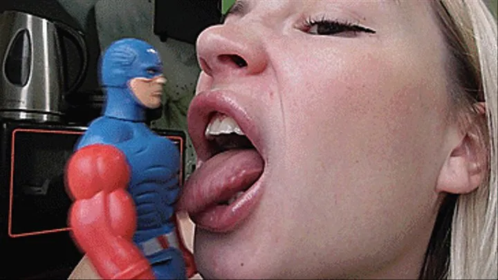 LICKING A SUPERHERO WITH MY STINKY SALIVA!