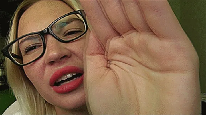 THE SMELLY MOUTH OF THE BLONDE TEACHER AFTER YOUR DICK!