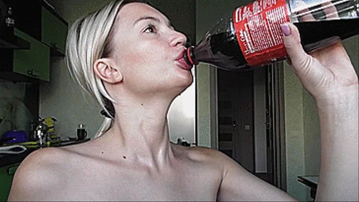 BIG SIPS OF COCA COLA DOWN MY THROAT!