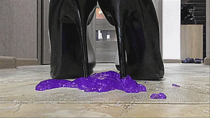 I CRUSH SLIME WITH THIN HEELS AND TOES OF SHOES!