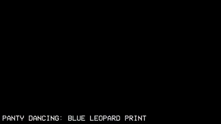 Panty Dancin': Blue Leopard Print