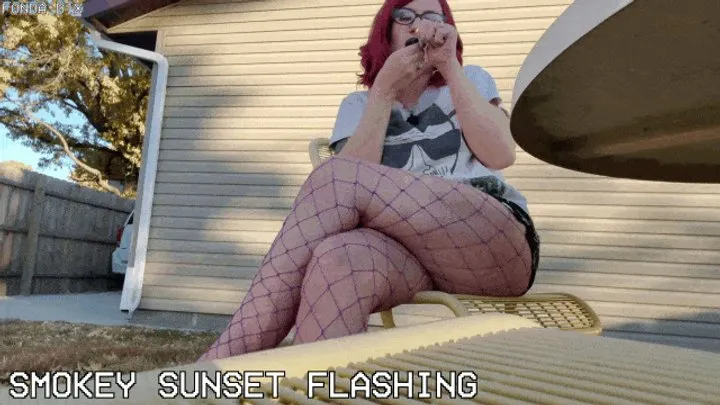 Smokey sunset flashing