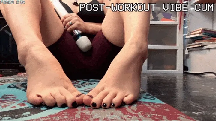 Post-workout vibe cum