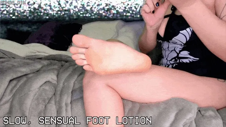 Slow, sensual foot lotion