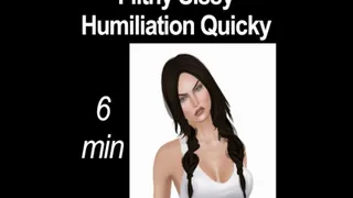 Filthy Sissy Humiliation Quickie Audio