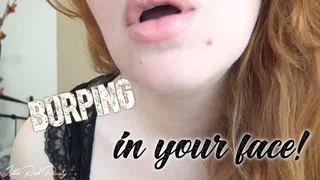 Ginger Goddess burping in your face