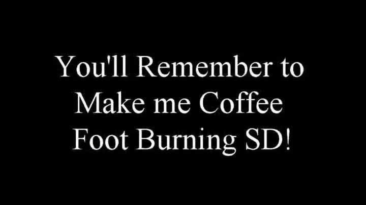 You Will Remember to Make me Coffee! Foot Burning on a Super Hot Patio Deck! .