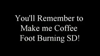 You Will Remember to Make me Coffee! Foot Burning on a Super Hot Patio Deck! .