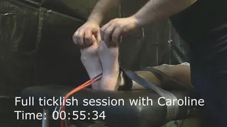 Full ticklish session with Caroline