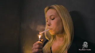 Burning rod in her mouth