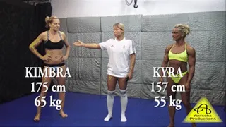 Kyra vs Kimbra female competititve grappling match