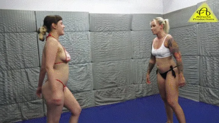 Anett vs Valentina female wrestling