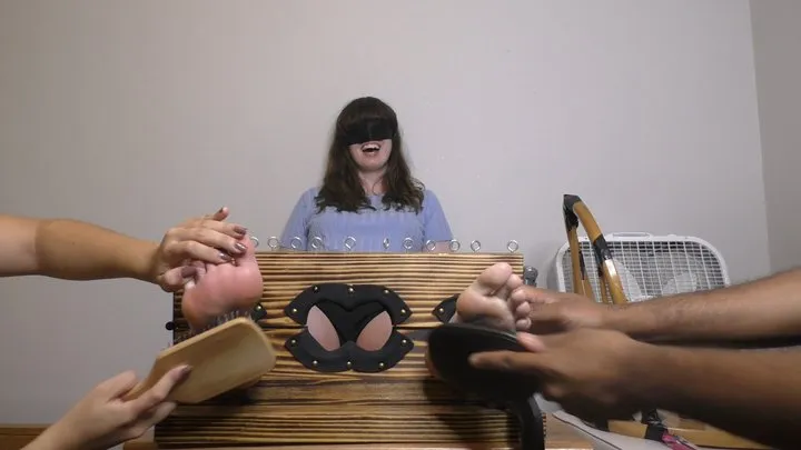 Claire Blindfolded And Sensually FootTickled By Two