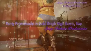 Panty Promenade Gold Thigh High Boots, Part Two