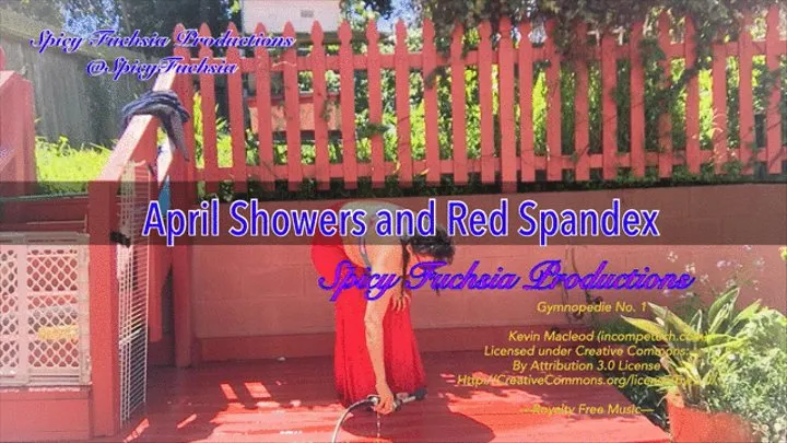 April Showers and Red Spandex