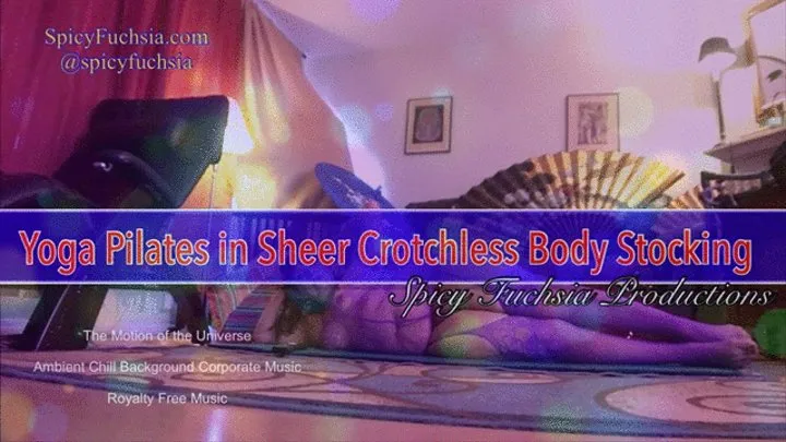 'Yoga and Pilates in Sheer Crotchless Body Stocking, SD