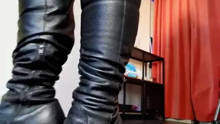 #572 Let a real leather mistress chastise you to the perfect object +++ Hast du ein großes Verlangen dass sich dein Wunsch endlich erfüllt ? ( Leather Mistress -Big Butt & Long Hair )