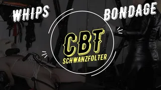 BONDAGE CBT BITCH ( Ballbusting )! Sklavenfolter - Sack und Schwanzfolter mit Diva Zarah (German Mistress)