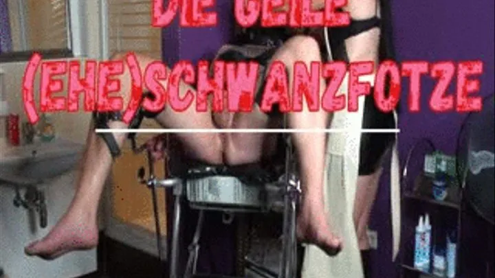 EXCLUSIV FUCKMACHINE!! Pop** Bitch,Ass Fuck, German Spitting, Piss Porn - Dreckige EheSchwanzFotze wird von meiner geilen Maschine g-fickt ( click my perverse content!!!)