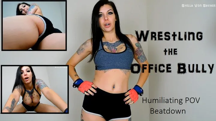 Wrestling the Office Bully POV - Beatdown FemDom Humiliation & JOI