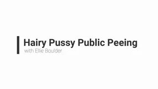 Hairy Pussy Public Peeing