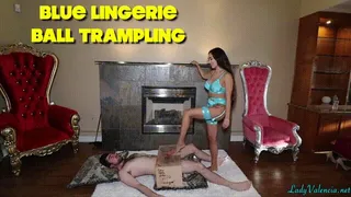 Blue Lingerie Ball Trampling